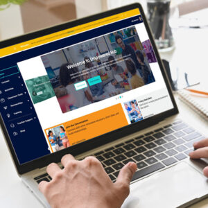 Empowered Hub on Laptop Computer